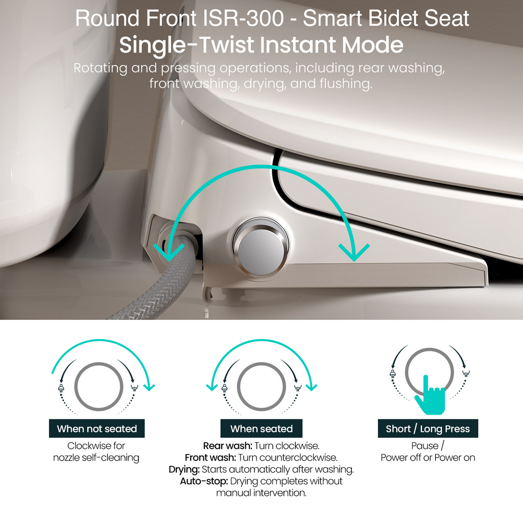 Round Front Bidet Seat | ISR 300