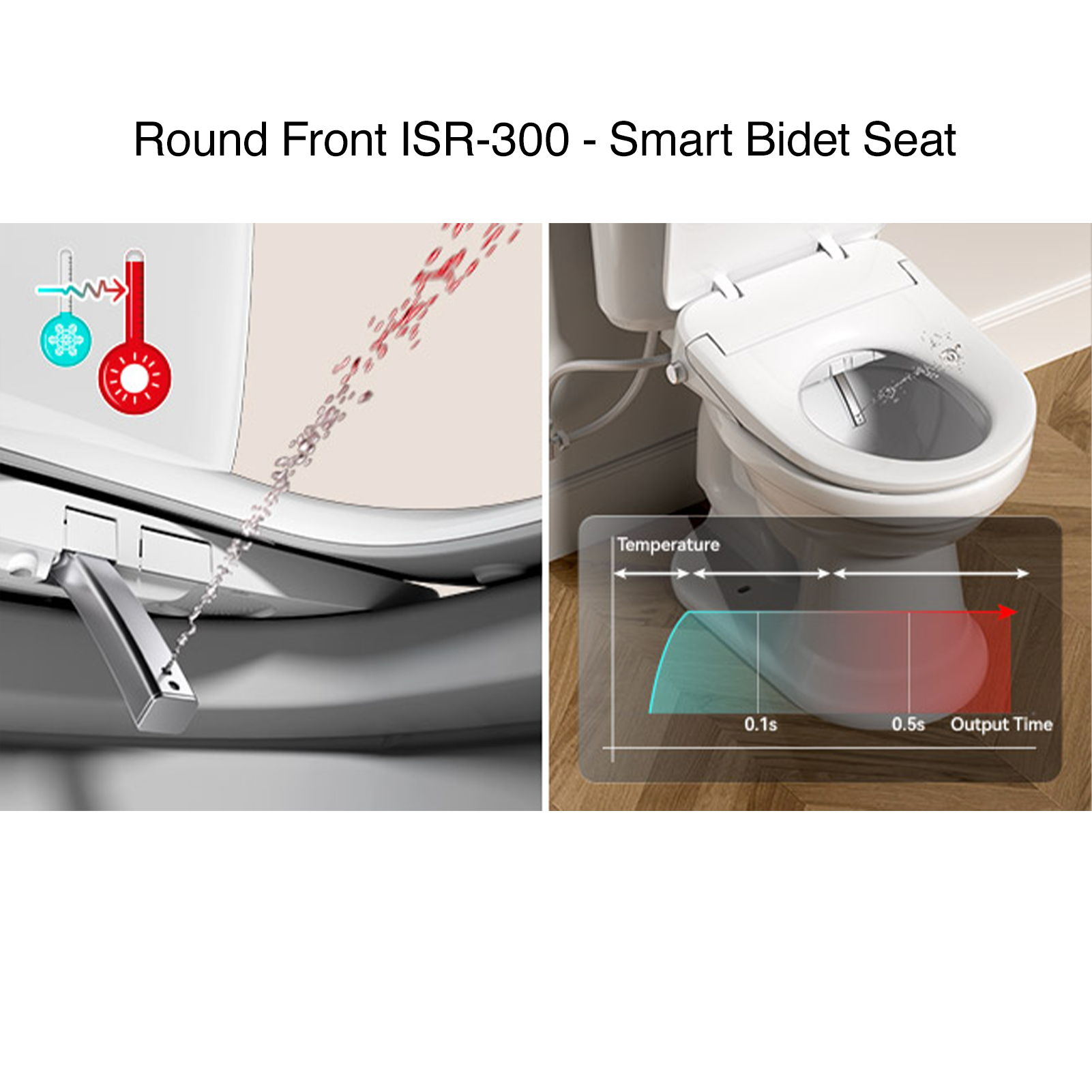 Round Front Bidet Seat | ISR 300