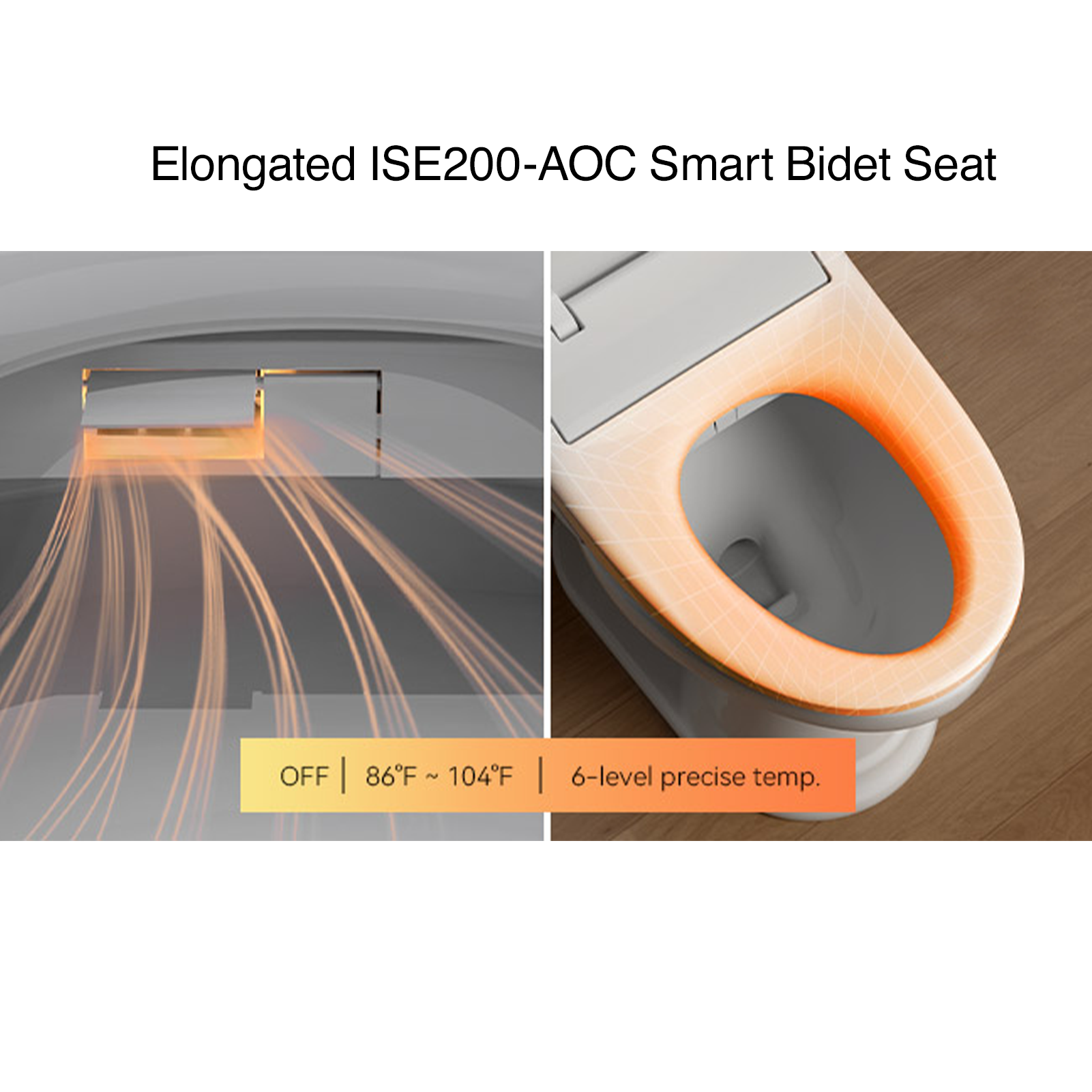 Elongated Bidet Seat | ISE 200 AOC