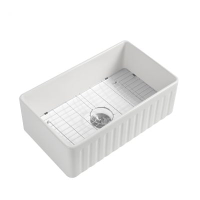 Fireclay Reversible Front Sink 33" DF2033