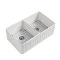 Fireclay Double Sink  DF2033D
