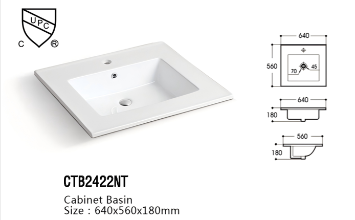 Ceramic Top Basin CTB2422NT
